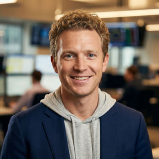 Ryan Brooks, verksam som Lead Trading-analytiker hos Sparelsik